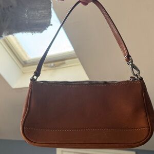 Coach Tan Leather Shoulder Bag